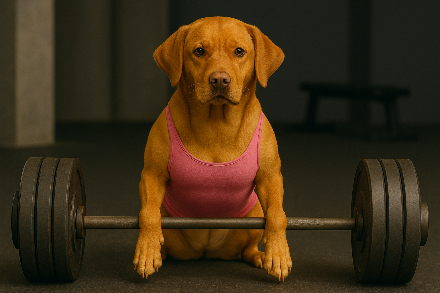 Woman strength training